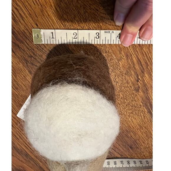 Nordstrom Farmhouse Pottery Felt Christmas Gnomes (2) Neutral Tones 11x3 NWT - Picture 8 of 8